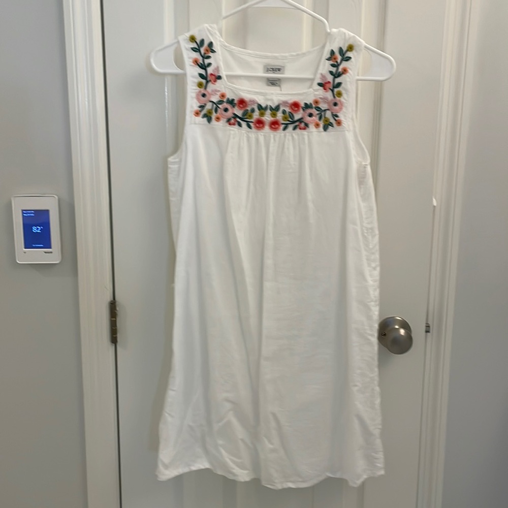 Jcrew Factory Embroidered Square Neck Dress - sz XS